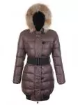 doudoune moncler chery femmes city mode grosse ceinture brun